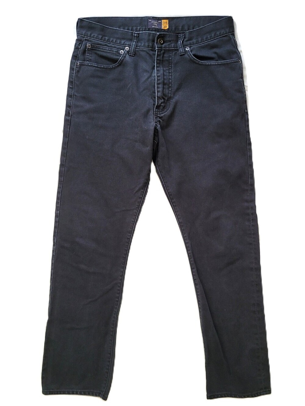 J.Crew 770 Straight Fit Pinwale Corduroy Pants Men's 30x30 Black B0202